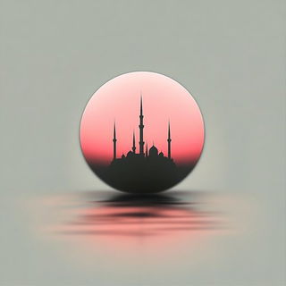 Flickerfjord style, Midjourney V6.1: bold minimalist logo design for Istanbul city municipal services
