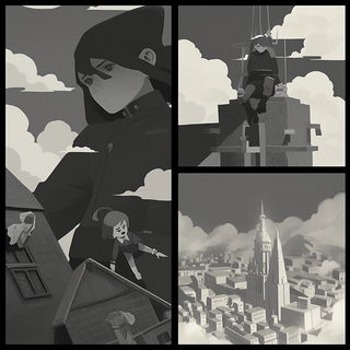 Majolica Riot style, Midjourney V6.1: black-and-white manga comic strip