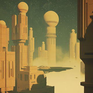 Majolica Riot style, Midjourney V6.1: cinematic shot from sci-fi movie