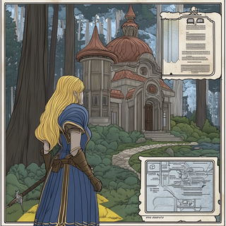 Ferrumshade style, Midjourney V6.1: retro fairy-tale illustration