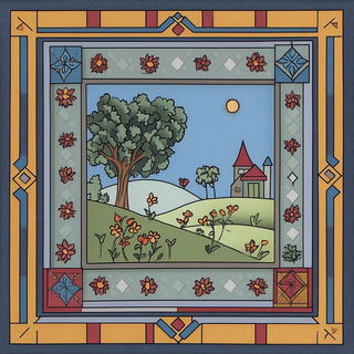 Ferrumshade style, Midjourney V6.1: traditional folk art