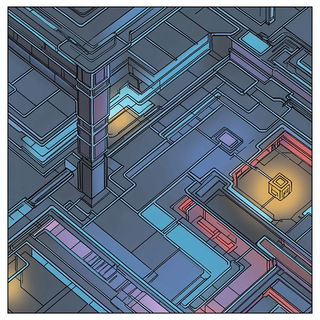 Ferrumshade style, Midjourney V6.1: technical infrastructure blueprint schematics