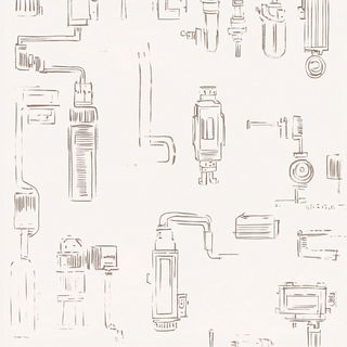 Papyr Noctis style, Midjourney V6.1: technical infrastructure blueprint schematics