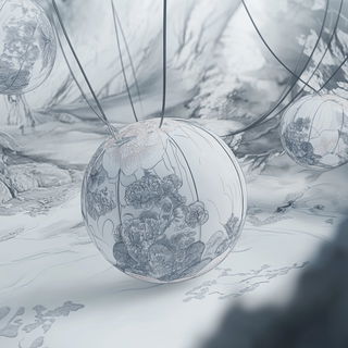 Rosegold Chromolithia style, Midjourney V6.1: abstract 3D render