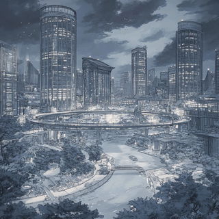 Rosegold Chromolithia style, Midjourney V6.1: megacity with futuristic bioarchitecture