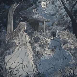 Rosegold Chromolithia style, Midjourney V6.1: retro fairy-tale illustration