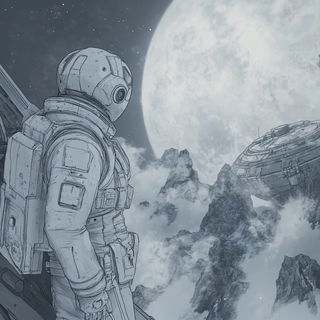 Rosegold Chromolithia style, Midjourney V6.1: cinematic shot from sci-fi movie