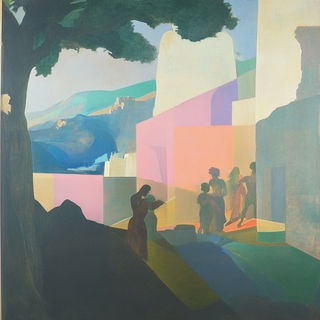 Xerographic Torii style, Midjourney V6.1: classical 18th-century oil painting
