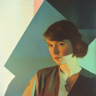 Xerographic Torii style, Midjourney V6.1: photographic portrait of female protagonist