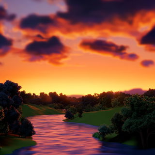 Botanical Choropleth style, Midjourney V6.1: realistic landscape photograph of quiet dawn