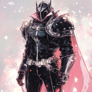 Smokevein style, Midjourney V6.1: concept art character design of retropunk steam knight