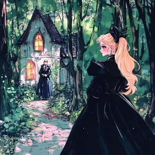 Smokevein style, Midjourney V6.1: retro fairy-tale illustration