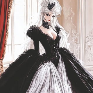 Smokevein style, Midjourney V6.1: haute-couture fashion outfit