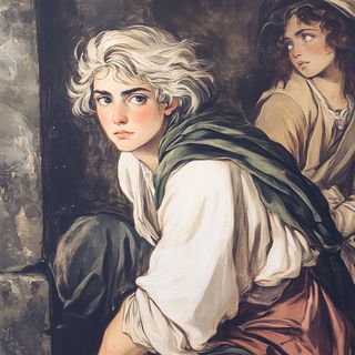 Smokevein style, Midjourney V6.1: classical 18th-century oil painting