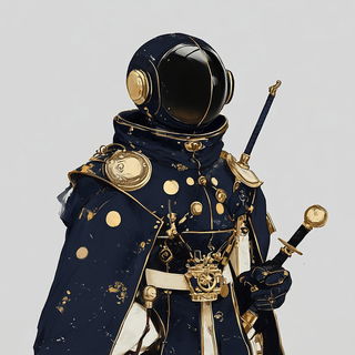 Amber Reliquary style, Midjourney V6.1: concept art character design of retropunk steam knight