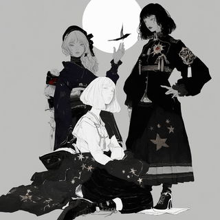 Amber Reliquary style, Midjourney V6.1: black-and-white manga comic strip