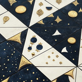 Amber Reliquary style, Midjourney V6.1: creative pattern composition