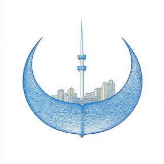 Decklefire Narrative style, Midjourney V6.1: bold minimalist logo design for Istanbul city municipal services