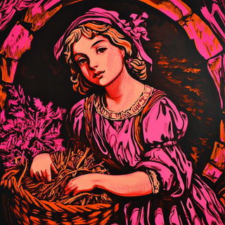 Vitrail Torrent style, Midjourney V6.1: classical 18th-century oil painting