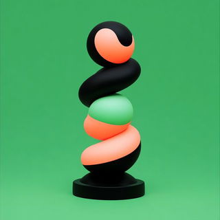 Petalithic Panorama style, Midjourney V6.1: abstract 3D render