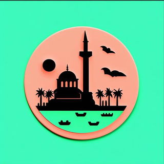 Petalithic Panorama style, Midjourney V6.1: bold minimalist logo design for Istanbul city municipal services
