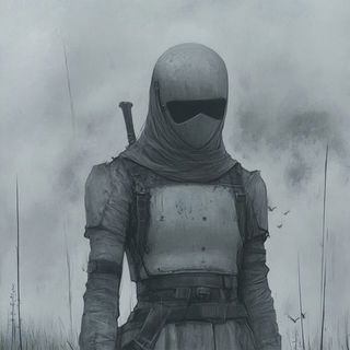 Brushmire style, Midjourney V6.1: concept art character design of retropunk steam knight
