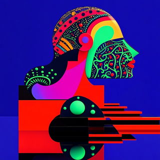 Oroglass style, Midjourney V6.1: abstract 3D render