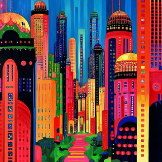Oroglass style, Midjourney V6.1: megacity with futuristic bioarchitecture