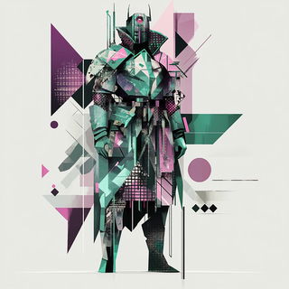 Cinderfront style, Midjourney V6.1: concept art character design of retropunk steam knight