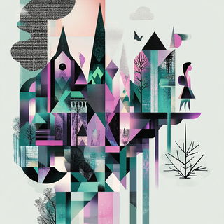 Cinderfront style, Midjourney V6.1: retro fairy-tale illustration