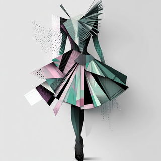 Cinderfront style, Midjourney V6.1: haute-couture fashion outfit