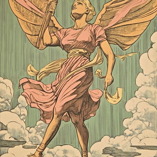 Stickerflora style, Midjourney V6.1: classical 18th-century oil painting