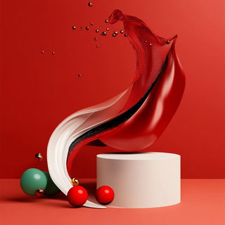 Heliograph Harlequinism style, Midjourney V6.1: abstract 3D render