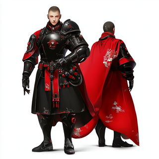 Heliograph Harlequinism style, Midjourney V6.1: concept art character design of retropunk steam knight