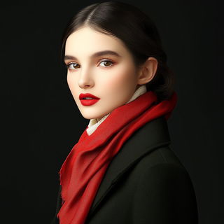 Heliograph Harlequinism style, Midjourney V6.1: photographic portrait of female protagonist