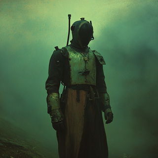 Civic Melodrama style, Midjourney V6.1: concept art character design of retropunk steam knight