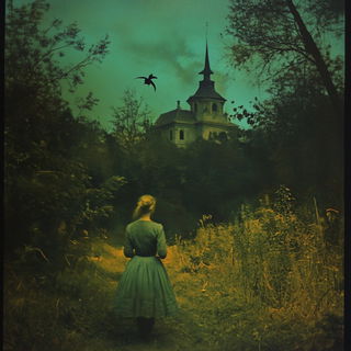 Civic Melodrama style, Midjourney V6.1: retro fairy-tale illustration