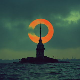 Civic Melodrama style, Midjourney V6.1: bold minimalist logo design for Istanbul city municipal services