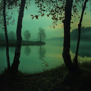 Civic Melodrama style, Midjourney V6.1: realistic landscape photograph of quiet dawn
