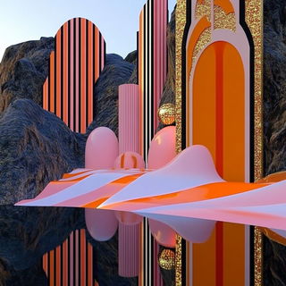 Inkquarrel style, Midjourney V6.1: abstract 3D render
