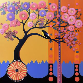 Inkquarrel style, Midjourney V6.1: traditional folk art