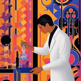 Inkquarrel style, Midjourney V6.1: editorial illustration for popular scientific magazine cover