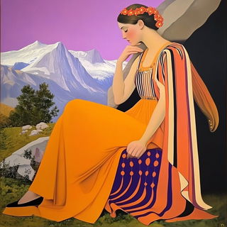 Inkquarrel style, Midjourney V6.1: classical 18th-century oil painting