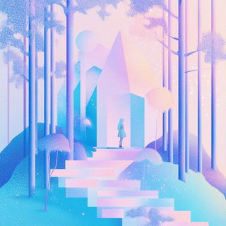 Pastel Dovetailery style, Midjourney V6.1: retro fairy-tale illustration