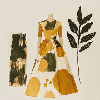 Wild Hunt Cinecollage style, Midjourney V6.1: haute-couture fashion outfit