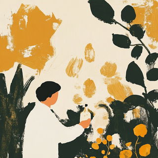 Wild Hunt Cinecollage style, Midjourney V6.1: editorial illustration for popular scientific magazine cover