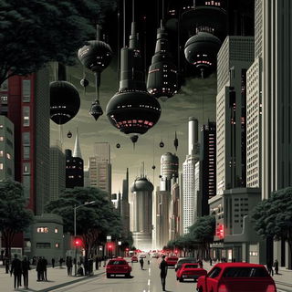 Cathedral Cascadeism style, Midjourney V6.1: megacity with futuristic bioarchitecture