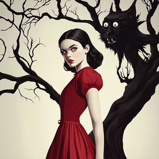 Cathedral Cascadeism style, Midjourney V6.1: retro fairy-tale illustration