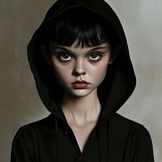 Cathedral Cascadeism style, Midjourney V6.1: photographic portrait of female protagonist