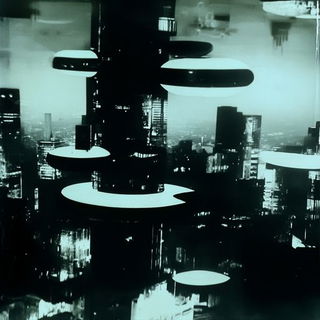 Panelhorizon style, Midjourney V6.1: megacity with futuristic bioarchitecture